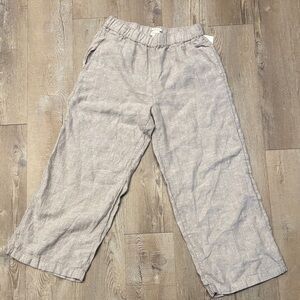 Cynthia Rowley 100% linen Ankle Pants